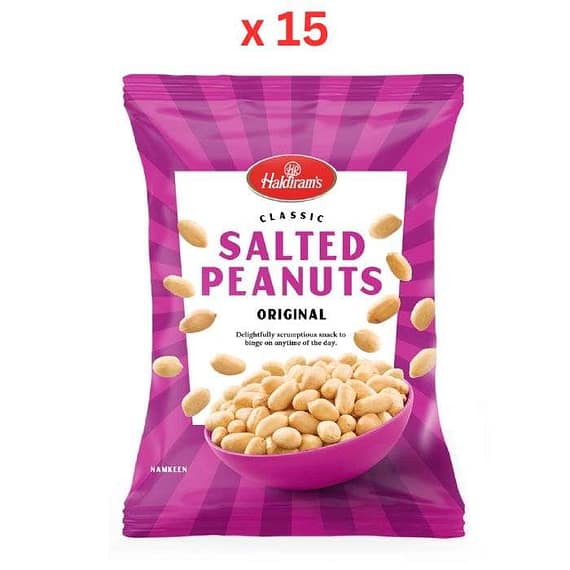 Haldirams Classic Salted Peanuts 200gm – Pack Of 15 Confectionery "BAE" Charm Bracelet