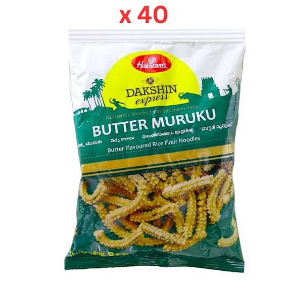 Haldirams Dakshin Express Butter Murukku 180gm – Pack Of 40 Confectionery "BAE" Charm Bracelet