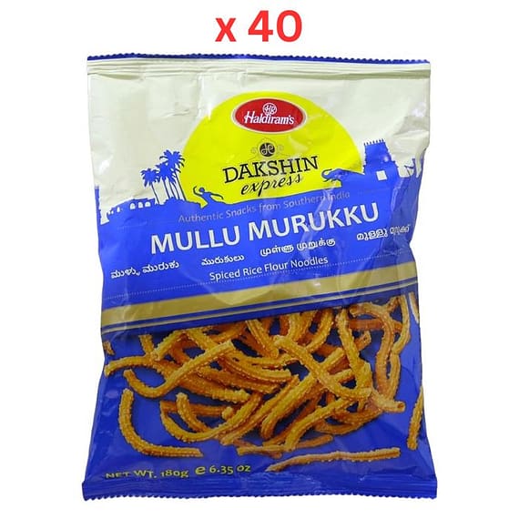 Haldirams Dakshin Express Mullu Murukku 180gm – Pack Of 40 Confectionery "BAE" Charm Bracelet
