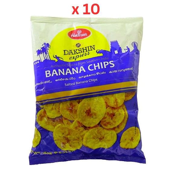 Haldirams Dakshin Express Salted Banana Chips 180gm – Pack Of 10 Confectionery "BAE" Charm Bracelet
