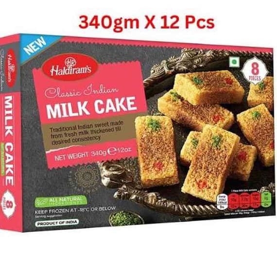 Haldirams Milk Cake 340Gm Pack Of 12 (UAE Dellivery Only) Confectionery "BAE" Charm Bracelet