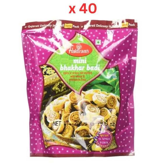 Haldirams Mini Bhakhar Badi 200gm – Pack Of 40 Confectionery "BAE" Charm Bracelet