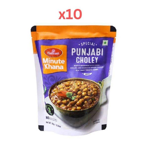 Haldirams Minute Khana Curry Punjabi Choley 300Gm (Pack Of 10) Confectionery "BAE" Charm Bracelet