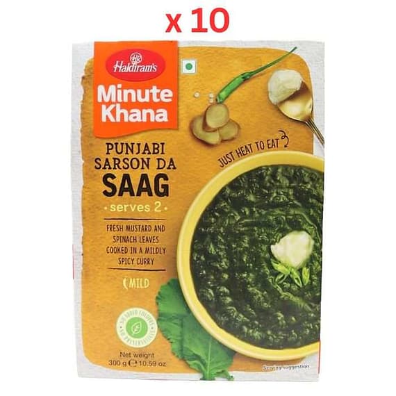 Haldirams Minute Khana Curry Punjabi Sarson Da Saag 300gm – Pack Of 10 Confectionery "BAE" Charm Bracelet