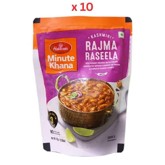 Haldirams Minute Khana Curry Rajma Raseela 300gm – Pack Of 10 Confectionery "BAE" Charm Bracelet