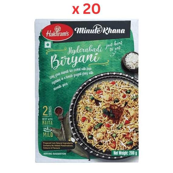 Haldirams Minute Khana Hyderabadi Biryani 200gm – Pack Of 20 Confectionery "BAE" Charm Bracelet