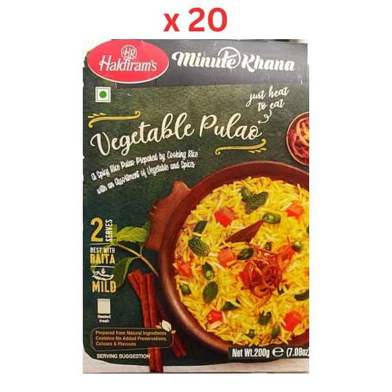 Haldirams Minute Khana Vegetable Pulao 200gm – Pack Of 20 Confectionery "BAE" Charm Bracelet