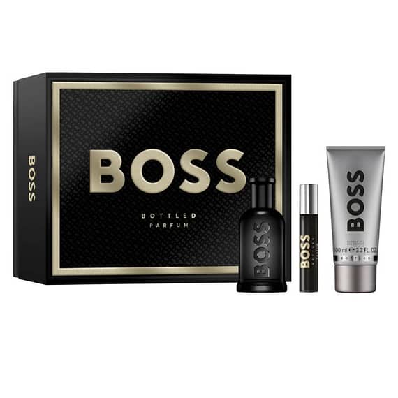 Hugo Boss Bottled Parfum 3Pcs (M) Parfum 100Ml + Parfum 10Ml + Sg 100Ml Set Gift Sets "BAE" Charm Bracelet
