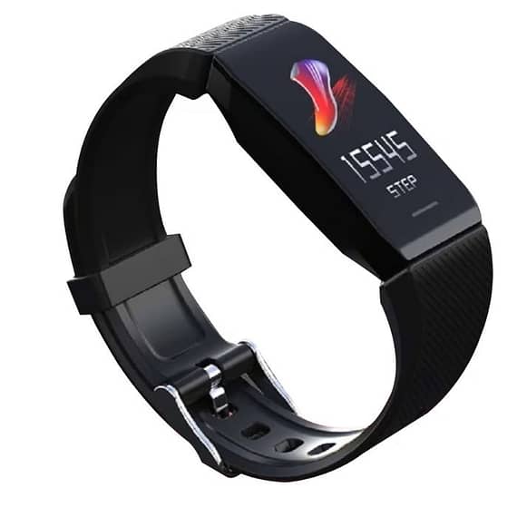 Ikon Smart Band IK-WSBQ1 Black Electronics "BAE" Charm Bracelet