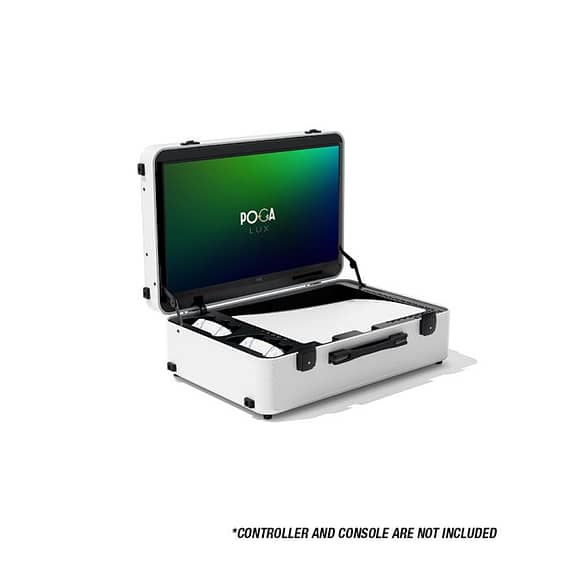 IndiGaming POGA Lux 24-Inch Portable Gaming Monitor White for PlayStation 5 Consoles "BAE" Charm Bracelet