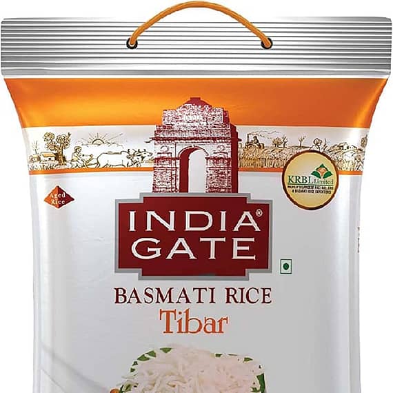 Indiagate Basmati Rice Tibar, 5Kg Grocery "BAE" Charm Bracelet