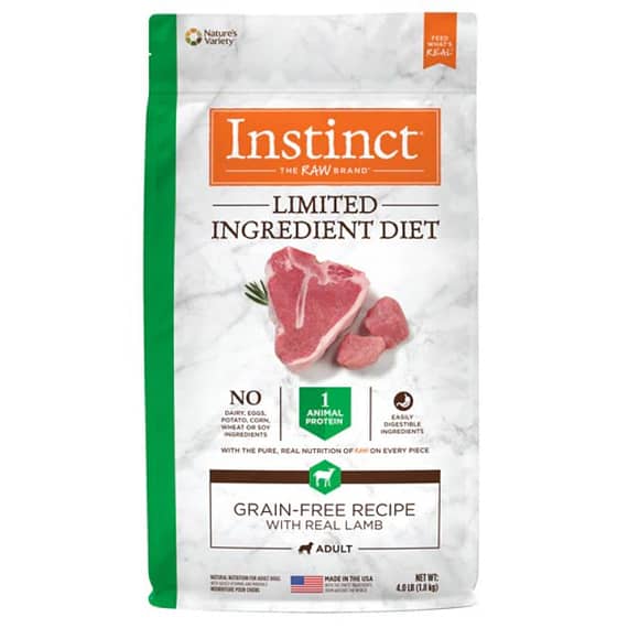 Instinct Limited Ingredient Diet Grain Free Recipe Lamb Dry Dog Food – 4Lb Dog Food "BAE" Charm Bracelet