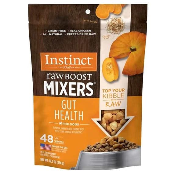 Instinct Raw Boost Mixers Gut Health Freeze Dried Chicken Dog Food Topper – 12.5Oz Dog Food "BAE" Charm Bracelet