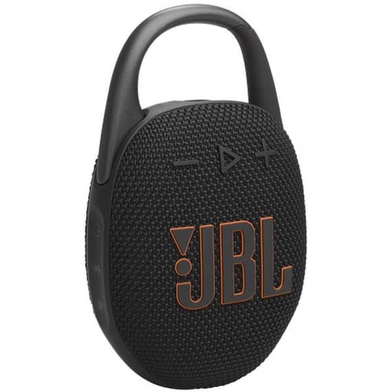 JBL Clip 5 Ultra, Portable Waterproof Speaker, Black Bluetooth Speakers "BAE" Charm Bracelet