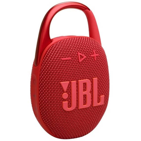JBL Clip 5 Ultra, Portable Waterproof Speaker, Red Bluetooth Speakers "BAE" Charm Bracelet