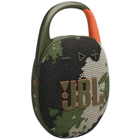JBL Clip 5 Ultra, Portable Waterproof Speaker, Squad Bluetooth Speakers "BAE" Charm Bracelet
