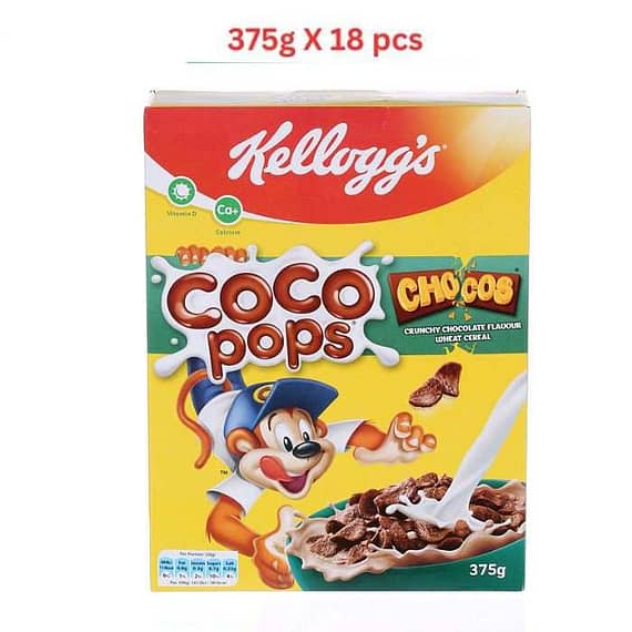 Kellogg's Cocopops Chocos (Pack Of 18 X 375g) Confectionery "BAE" Charm Bracelet