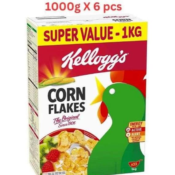 Kellogg's Corn Flakes (Pack Of 6 X 1000g) Confectionery "BAE" Charm Bracelet