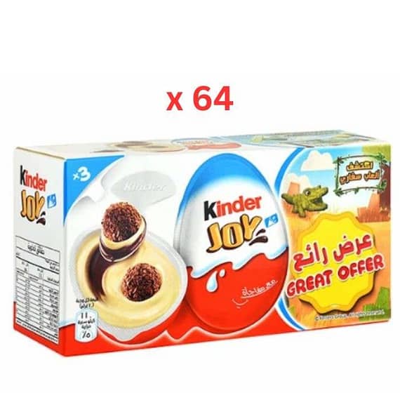 Kinder Joy Boy 60G, Box Of 64Pcs Confectionery "BAE" Charm Bracelet