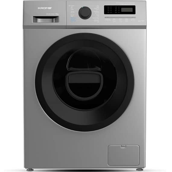 Krome 8.0kg Front Loading Washing Machine White, Model: KR-WFL80SI Household "BAE" Charm Bracelet