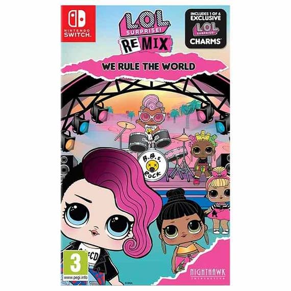 L.O.L. Surprise – Remix Edition: We Rule The World Nintendo Switch (PAL) Games "BAE" Charm Bracelet