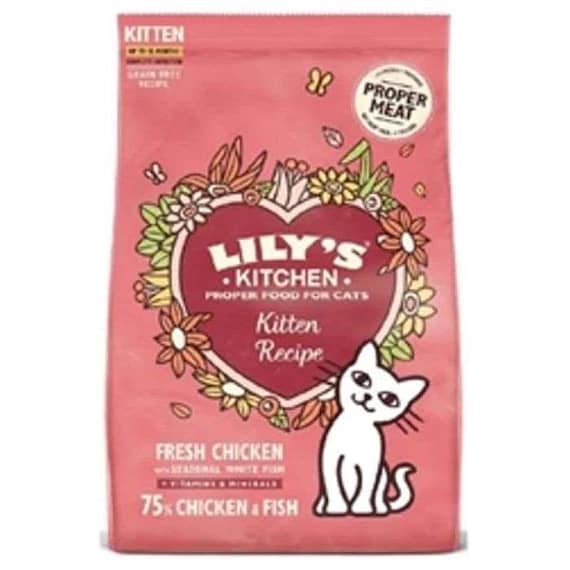 Lily's Kitchen Chicken & White Fish Kitten Dry Food 800G Dog Food "BAE" Charm Bracelet