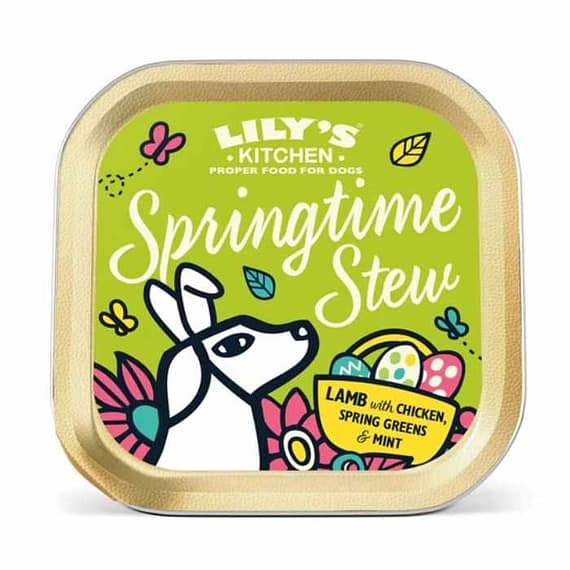 Lily's Kitchen Dog Springtime Stew Tray Wet Dog Food Box 10X150G Dog Food "BAE" Charm Bracelet