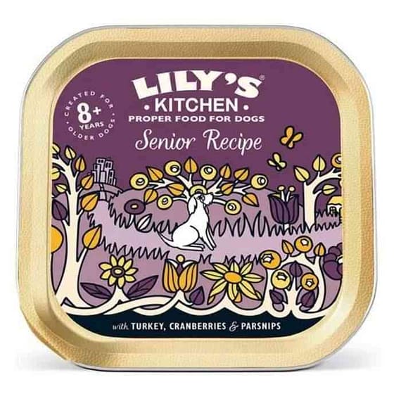 Lily's Kitchen Senior Recipe Dog Wet Food Box 12x150G Dog Food "BAE" Charm Bracelet