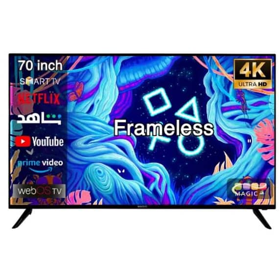 Magic World 70 Inch Frameless 4K Ultra HD Smart HDR10+ LED TV With Built-in DVB-T2/S2 Receiver, WebOS, Dual Band WiFi, Multilanguage – MG70V24USBT2-WEBOS Electronics "BAE" Charm Bracelet