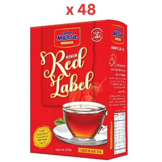 Mahra Red Label Tea 225g x 48 Carton Beverages "BAE" Charm Bracelet