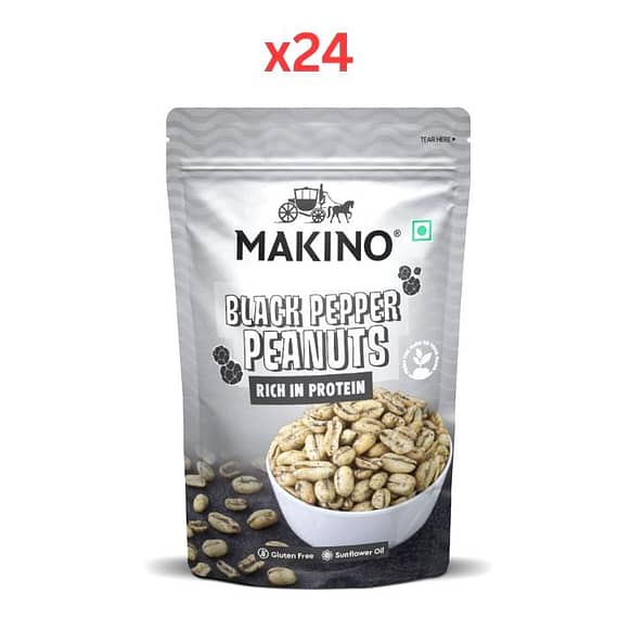 Makino Black Pepper Peanut 150g (Pack Of 24) Confectionery "BAE" Charm Bracelet