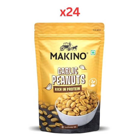 Makino Garlic Peanuts 150g (Pack Of 24) Confectionery "BAE" Charm Bracelet