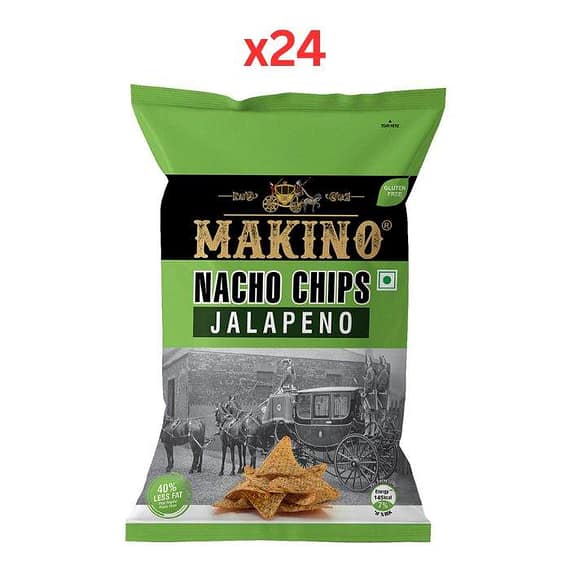 Makino Nacho Chips Jalapeno 150g (Pack Of 24) Confectionery "BAE" Charm Bracelet