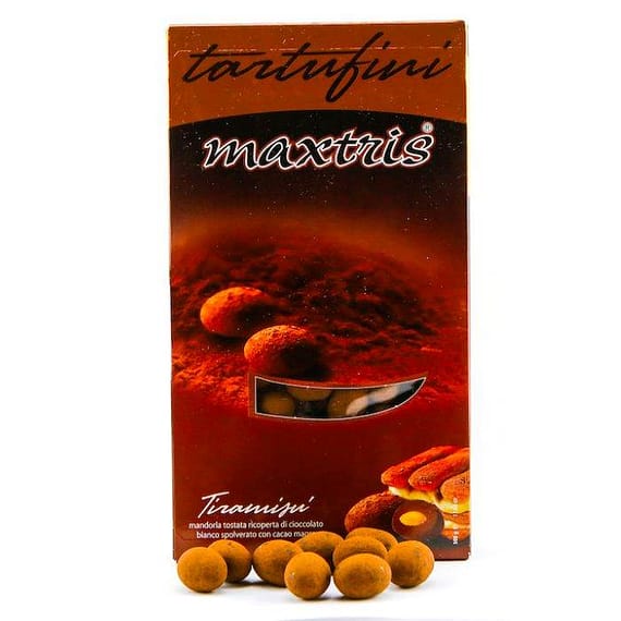 Maxtris Tartufini Tiramisu Almond Chocolate 500 gr Carton Confectionery "BAE" Charm Bracelet