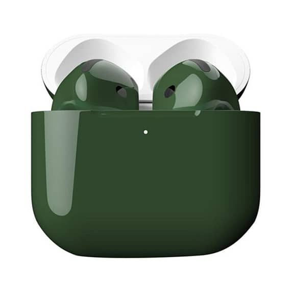 Merlin Craft Customized Apple Airpods 4 ANC Green Glossy Apple Products "BAE" Charm Bracelet