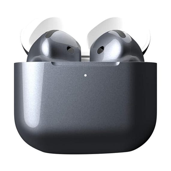 Merlin Craft Customized Apple Airpods 4 ANC Gunmetal Glossy Apple Products "BAE" Charm Bracelet