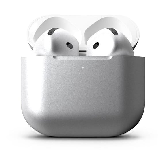 Merlin Craft Customized Apple Airpods 4 ANC Metallic Silver Apple Products "BAE" Charm Bracelet