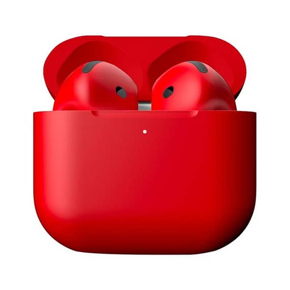 Merlin Craft Customized Apple Airpods 4 ANC Product Red Bold Apple Products "BAE" Charm Bracelet