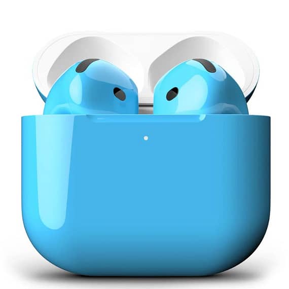Merlin Craft Customized Apple Airpods 4 Arctic Blue Apple Products "BAE" Charm Bracelet