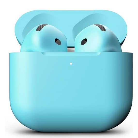 Merlin Craft Customized Apple Airpods 4 Blue Bold Apple Products "BAE" Charm Bracelet