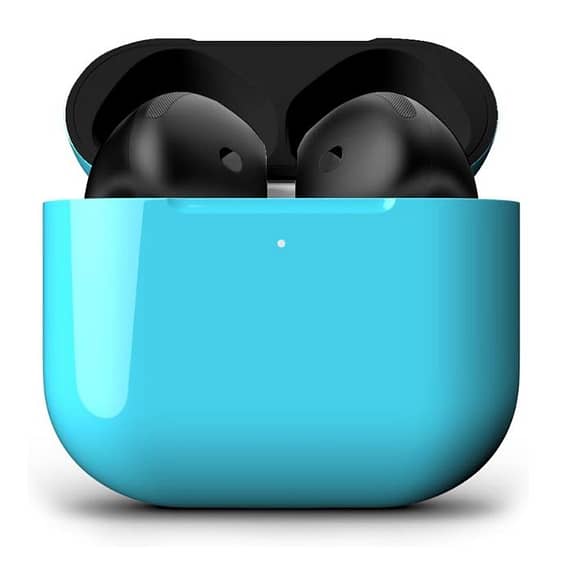 Merlin Craft Customized Apple Airpods 4 Dual Turquoise Apple Products "BAE" Charm Bracelet