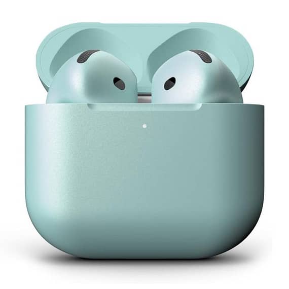 Merlin Craft Customized Apple Airpods 4 Teal 16 Apple Products "BAE" Charm Bracelet