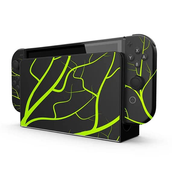 Merlin Craft Customized Nintendo Switch Oled Green Thunder Edition Consoles "BAE" Charm Bracelet