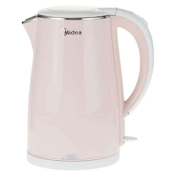 Midea 1.7L Stainless Steel 2200W Cordless Electric Kettle, Light Orange Electric Kettles "BAE" Charm Bracelet