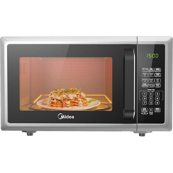 Midea 25L Microwave Oven With Digital Touch Control, 900W Power, Child-Safety-Lock, 10 Power Levels, Led Display With+30S Express Start, EM925A2GU-SL Household "BAE" Charm Bracelet