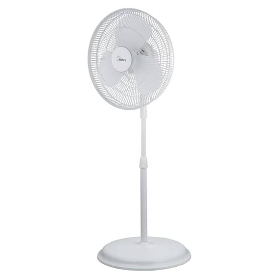 Midea Pedestal Stand Fan, 16 Inch, Oscillation Directions, 3 Speed Levels & Adjustable Height, 3 Leaf Blade With 7.5 Hours Timer, 40 Watts – White Fans & Air Purifier "BAE" Charm Bracelet