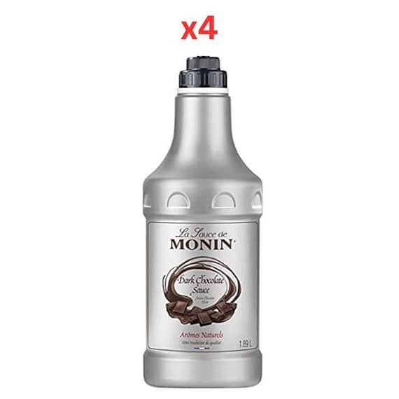 Monin Dark Chocolate Sauce – 1.89 Ltr Pack Of 4 Beverages "BAE" Charm Bracelet