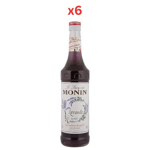 Monin Lavender Syrup – 700Ml Pack Of 6 Beverages "BAE" Charm Bracelet