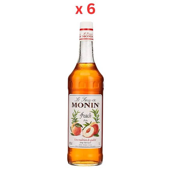 Monin Peach Syrup – 1 Ltr Pack Of 6 Beverages "BAE" Charm Bracelet