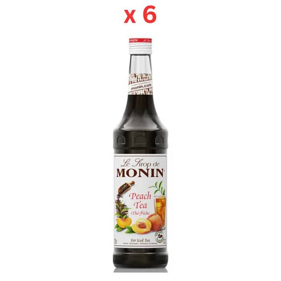 Monin Peach Tea Syrup – 1 Ltr Pack Of 6 Beverages "BAE" Charm Bracelet